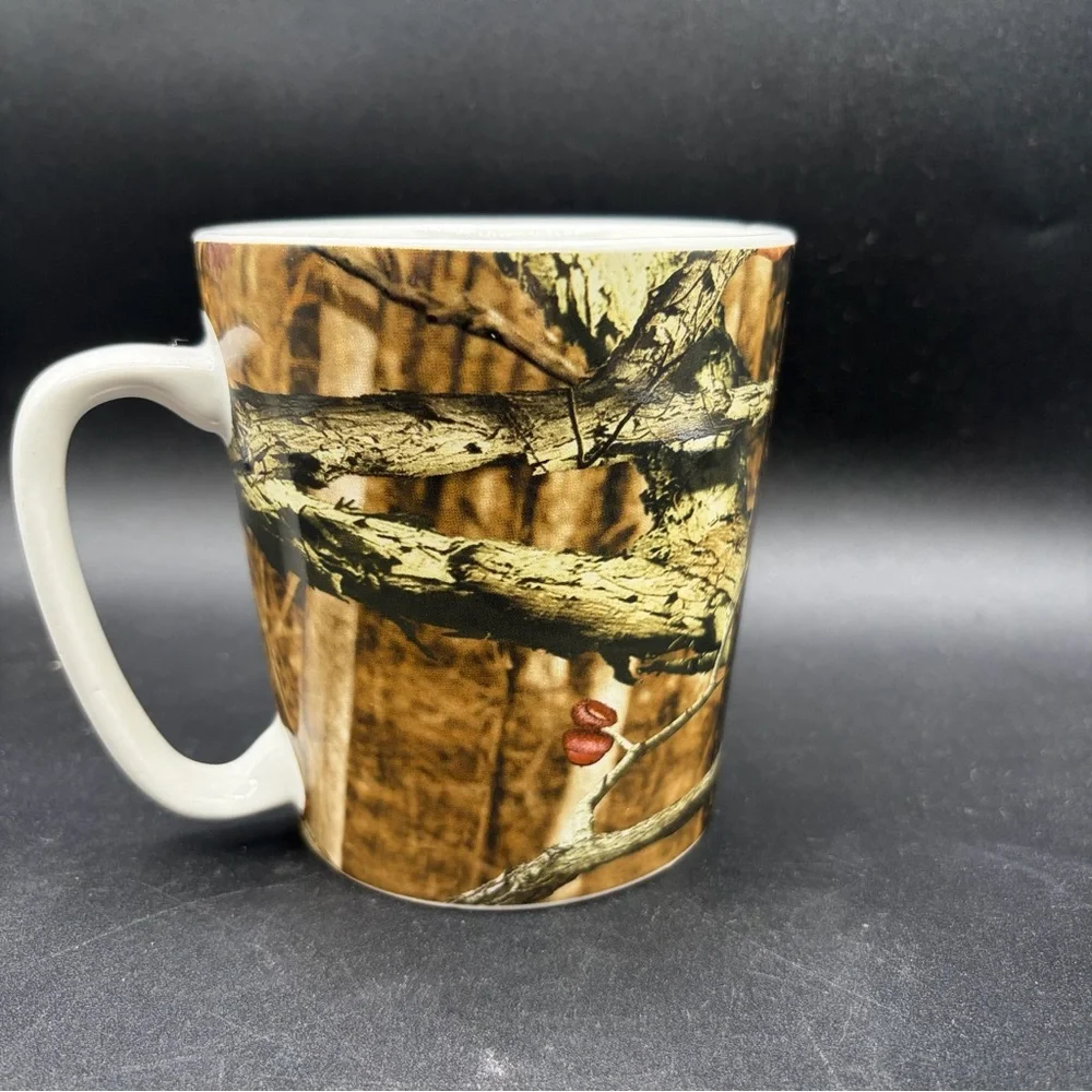 MOSSY OAK CAMO 16OZ ENAMEL COFFEE MUG